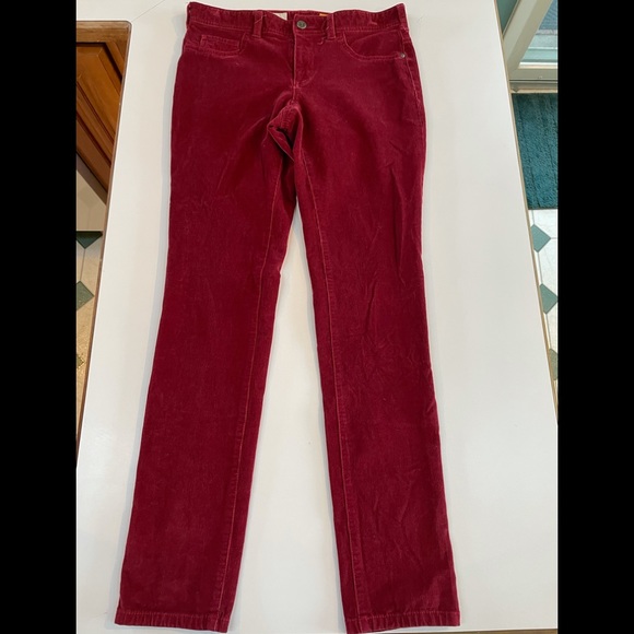 Anthropologie Pilcro Red Corduroy Pants - Picture 2 of 10